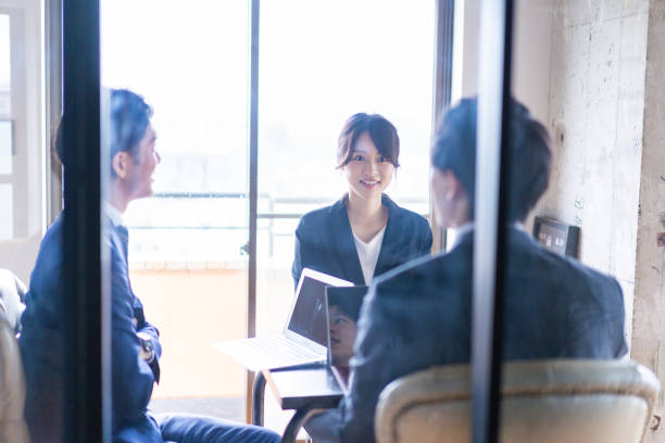 istock Business person having a meeting 1344938929