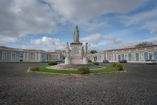 D. Maria I Statue in front of Queluz Palace - Queluz, Portugal
