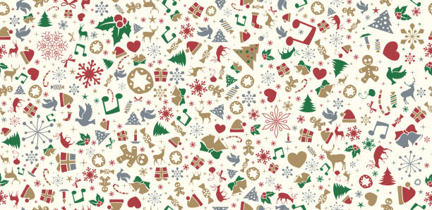 weihnachten schneeflocken hintergrund. nahtloses muster. schneeflocken auskleiden - christmas tree dirty winter grunge stock-grafiken, -clipart, -cartoons und -symbole