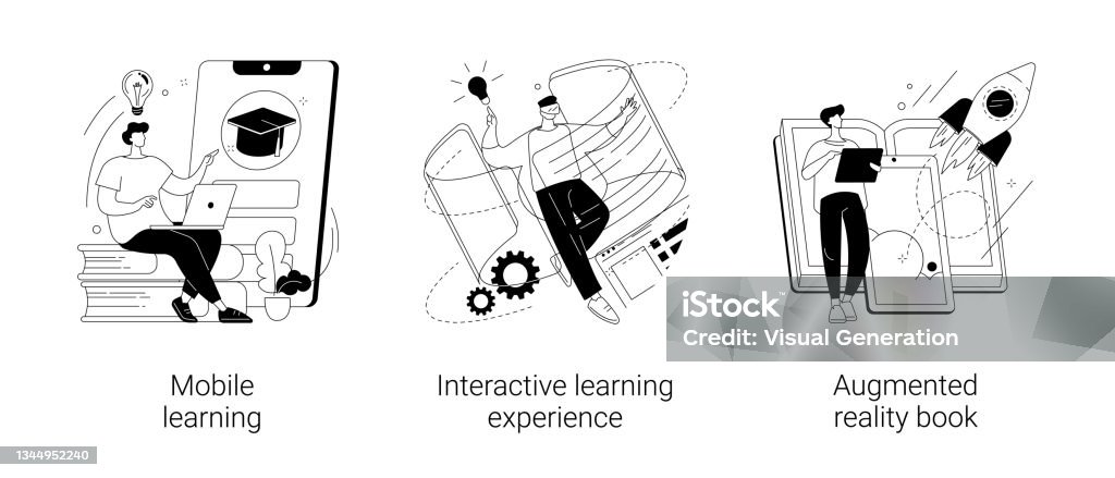 Learning Tools Abstract Image Interactive Learning Abstract Concept Vector Illustrations Stock ...