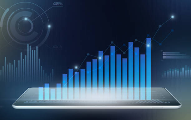 istock Financial  Charts Being Projected From A Digital Tablet 1344952749