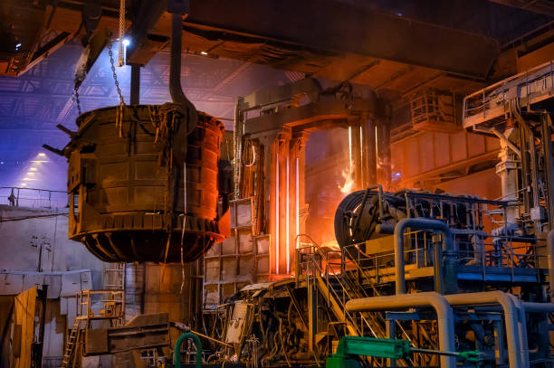 istock The metallurgical bucket hangs on a special crane beam 1344957714