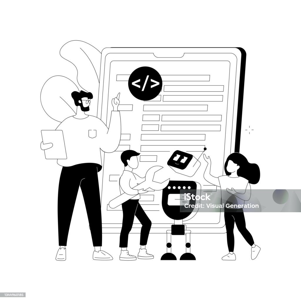 Computer Programming Camp Abstract Concept Vector Illustration Stock ...