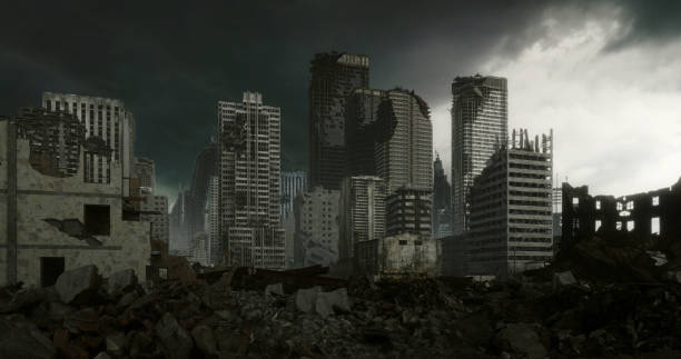 istock Post Apocalyptic Urban Landscape 1344960396