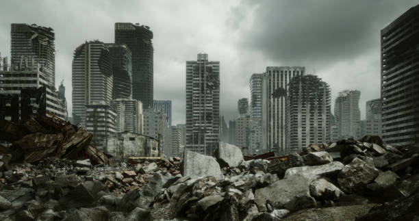 istock Post Apocalyptic Urban Landscape 1344960397