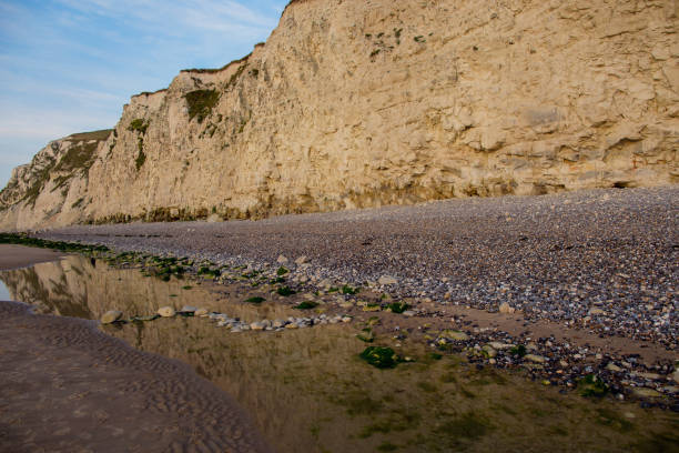 istock Cliffs on a beach in Cap Blanc Nez, France 1344964999