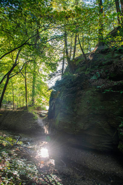 istock Sun on the water in Ravine 1344969378