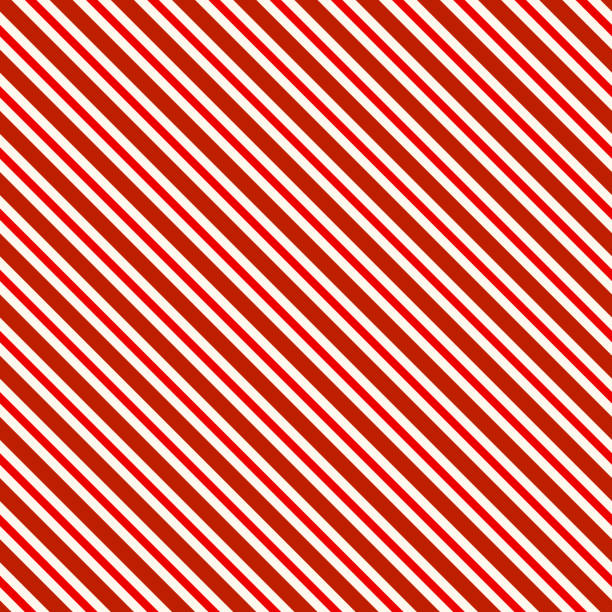 bezszwowy świąteczny wzór w paski - christmas pattern striped backgrounds stock illustrations