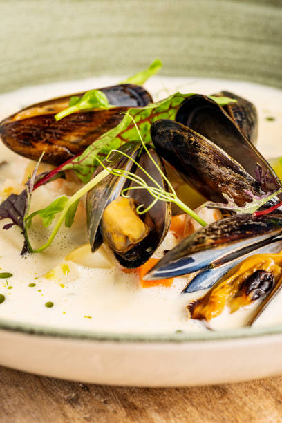 istock Seafood Soup with Mussels. 1344976659