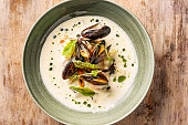 Seafood Soup with Mussels.