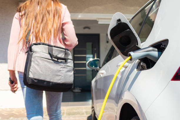 istock EV Charger station at home 1344977041