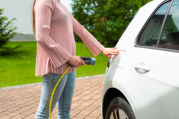 istock EV Charger station at home 1344977072