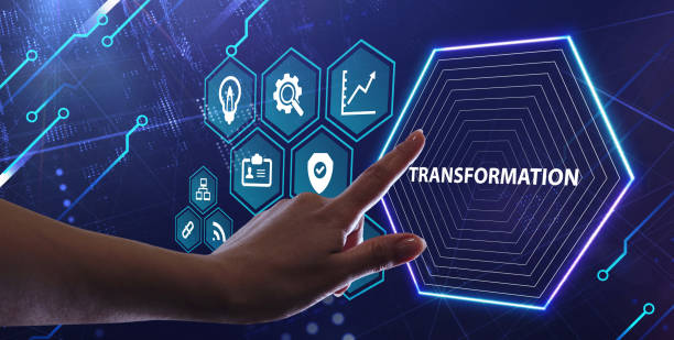 istock Business Transformation. Future and Innovation Internet and network concept 1344982009