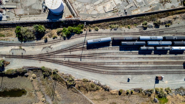 istock Train Yard in Richmond California 1344983513