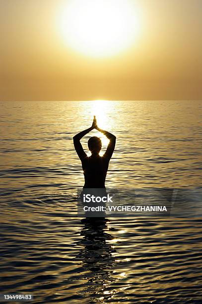 Beatiful Woman Meditating Stock Photo - Download Image Now - Activity, Adult, Adults Only