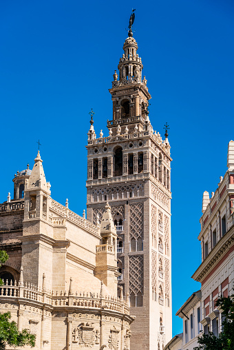 The Giralda was originally a minaret built in 1198 and converted into a bell tower in 1568. It is one of Seville's most important landmarks.