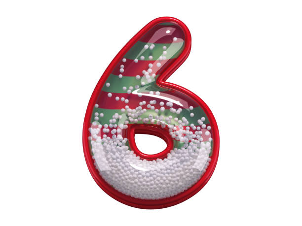 istock Christmas font. Snow globe. 1344987219