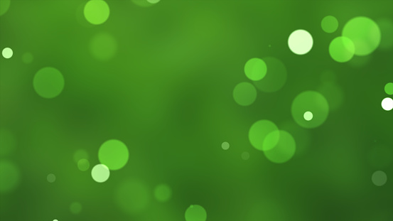 De-focused green bokeh background
