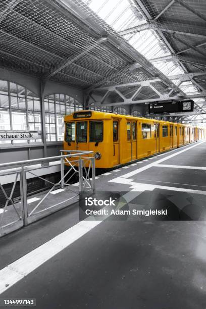 Old Train Stations In Berlin Stock Photo - Download Image Now - Train - Vehicle, Yellow, Arch - Architectural Feature