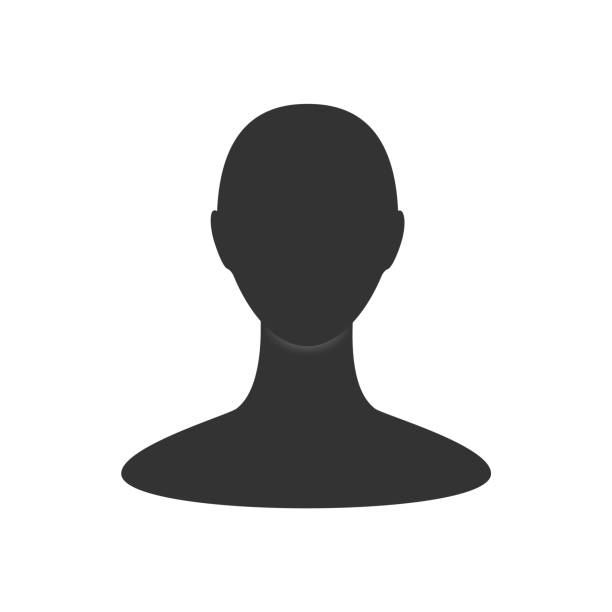 ilustrações de stock, clip art, desenhos animados e ícones de gender neutral profile avatar. front view of an anonymous person face. - mulher careca