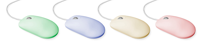 Computer Mouse Colours Modern Computer Mouse On White Background Different Color Variants ...