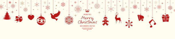 크리스마스 카드 배경 - christmas candle set bow stock illustrations