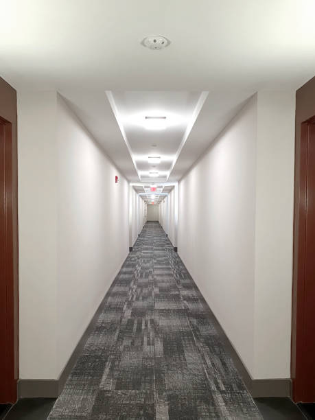 istock Corridor of residential apartments 1345012211