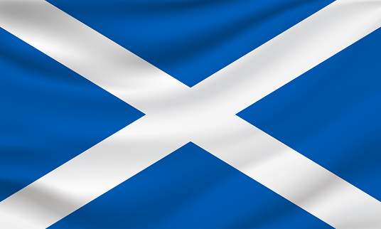 Scotland flag. Vector illustration. EPS10