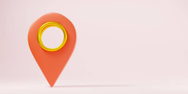 istock Map pinpoint symbol place location design style modern icon 1345032212