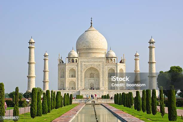 Photo libre de droit de Taj Mahal À Agra En Inde banque d'images et plus d'images libres de droit de Agra - Agra, Amour, Architecture