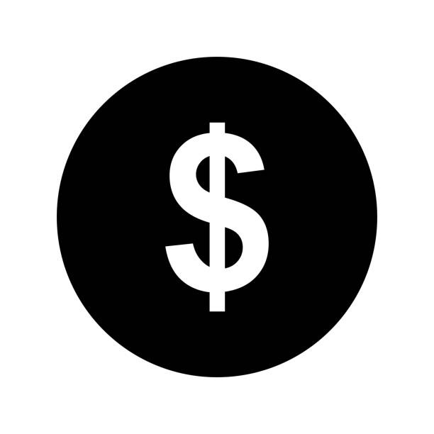 ドルファイナンスビジネスアイコンベクトル - investment symbol stock exchange computer icon点のイラスト素材／クリップアート素材／マンガ素材／アイコン素材