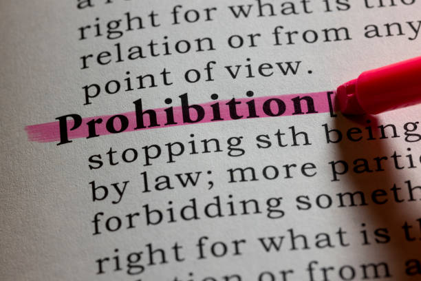 istock definition of prohibition 1345049820