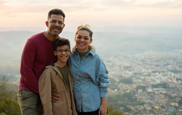 istock Family on the mountain 1345052898
