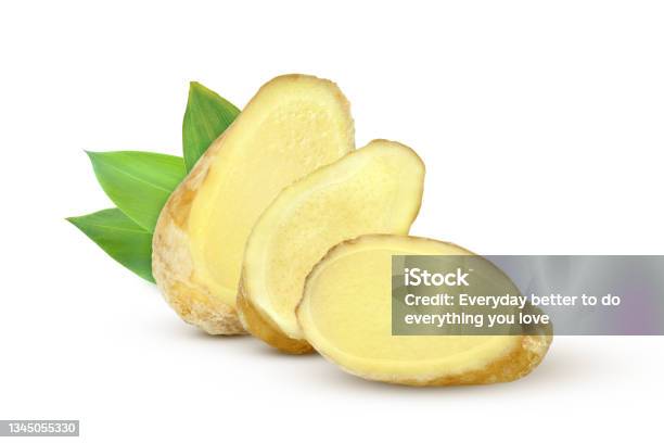 Ginger White Background Stock Photo - Download Image Now - Ginger - Spice, Cut Out, White Background