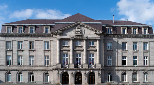 istock Gueret town hall in France 1345057079
