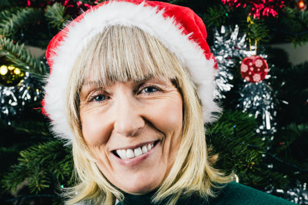 istock Senior woman enjoying Christmas 1345061878