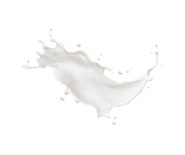 illustrations, cliparts, dessins animés et icônes de éclaboussures de vagues de lait avec éclaboussures et gouttes blanches - bouncing water drop liquid