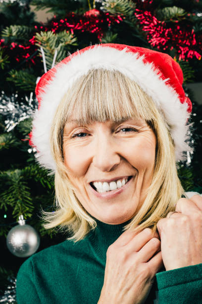 istock Senior woman enjoying Christmas 1345064308