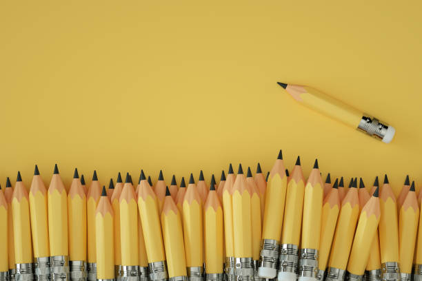 istock Small Pencils, Back to School, Minimal Idea Background 1345066058
