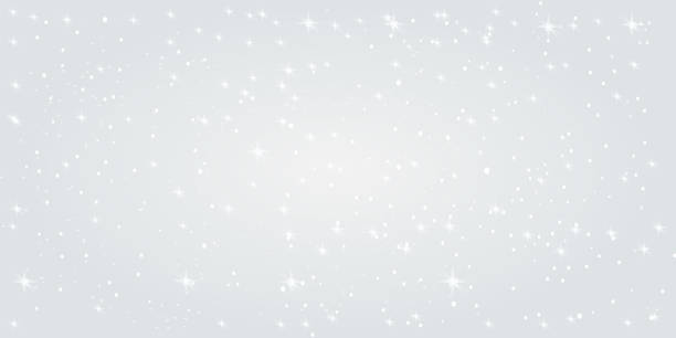 istock Christmas and New Year background. Abstract winter backdrop with snowflakes and stars. 1345067640
