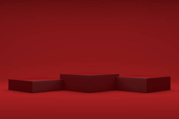 istock Abstract Podium, Rock Stone Platform Minimal Product Presentatiton 1345070358