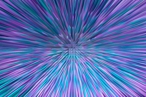 istock Purple, Green, Cyan And Blue Color Backdrop Design. Explosive Effect From Center 1345071827