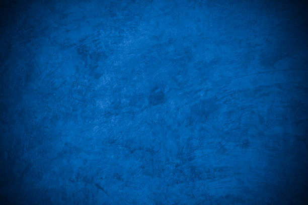 istock Old wall pattern texture cement blue dark abstract  blue color design are light with black gradient background. 1345093526