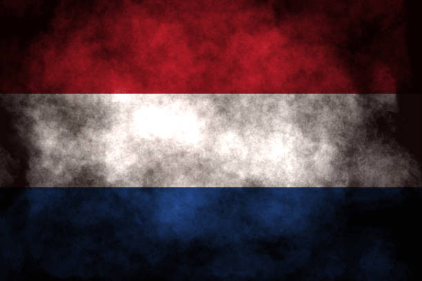 Closeup of grunge Dutch flag Closeup of grunge Dutch flag 國旗 stock pictures, royalty-free photos & images