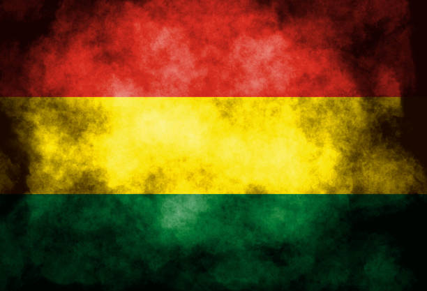 Closeup of grunge Bolivia flag Closeup of grunge Bolivia flag 國旗 stock pictures, royalty-free photos & images