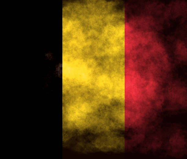 Closeup of grunge Belgian flag Closeup of grunge Belgian flag 國旗 stock pictures, royalty-free photos & images