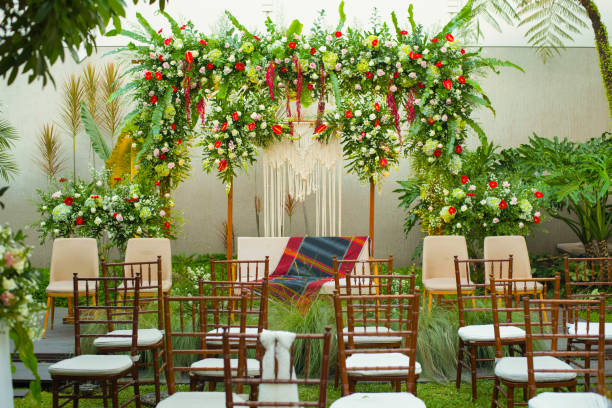 istock The altar of bohemian wedding 1345103328