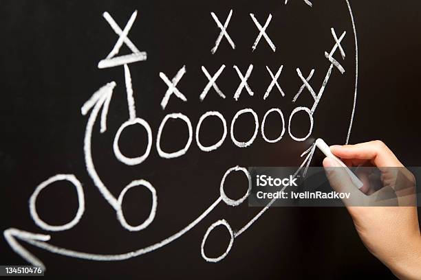Ręka Rysunek Strategia Gry - zdjęcia stockowe i więcej obrazów Strategia - Strategia, Futbol amerykański, Obrona