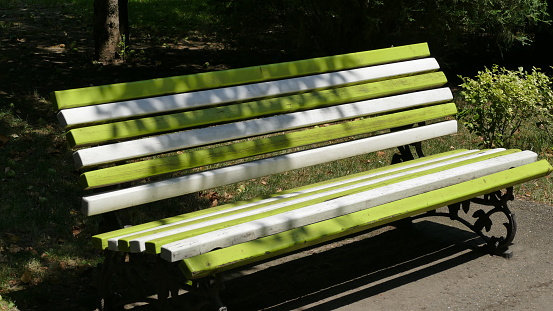 park bench.
