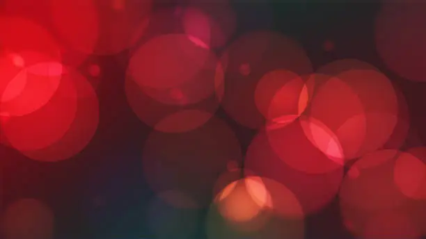 Christmas circles abstract round shapes with blurred background. Valentine abstract card design.